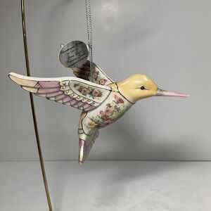 Lena Liu's Champagne Glory Hummingbird Precious Jewels Ornament Bradford Edition